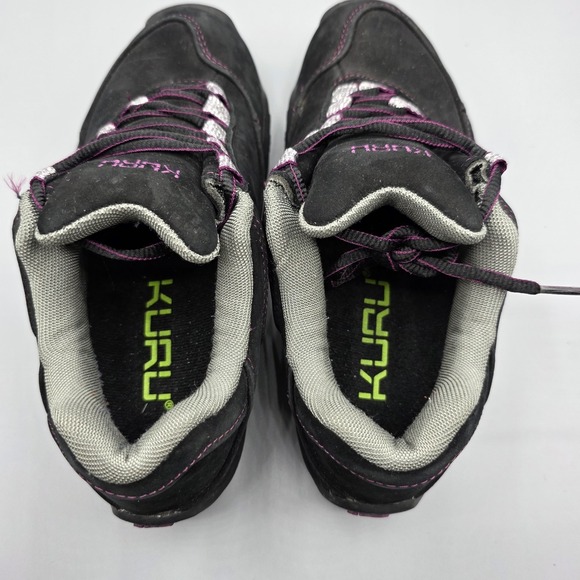 Kuru Chicane Shoes Womens 6.5 Black Purple Suede Hiking Comfort Sneaker Walking - Picture 10 of 12